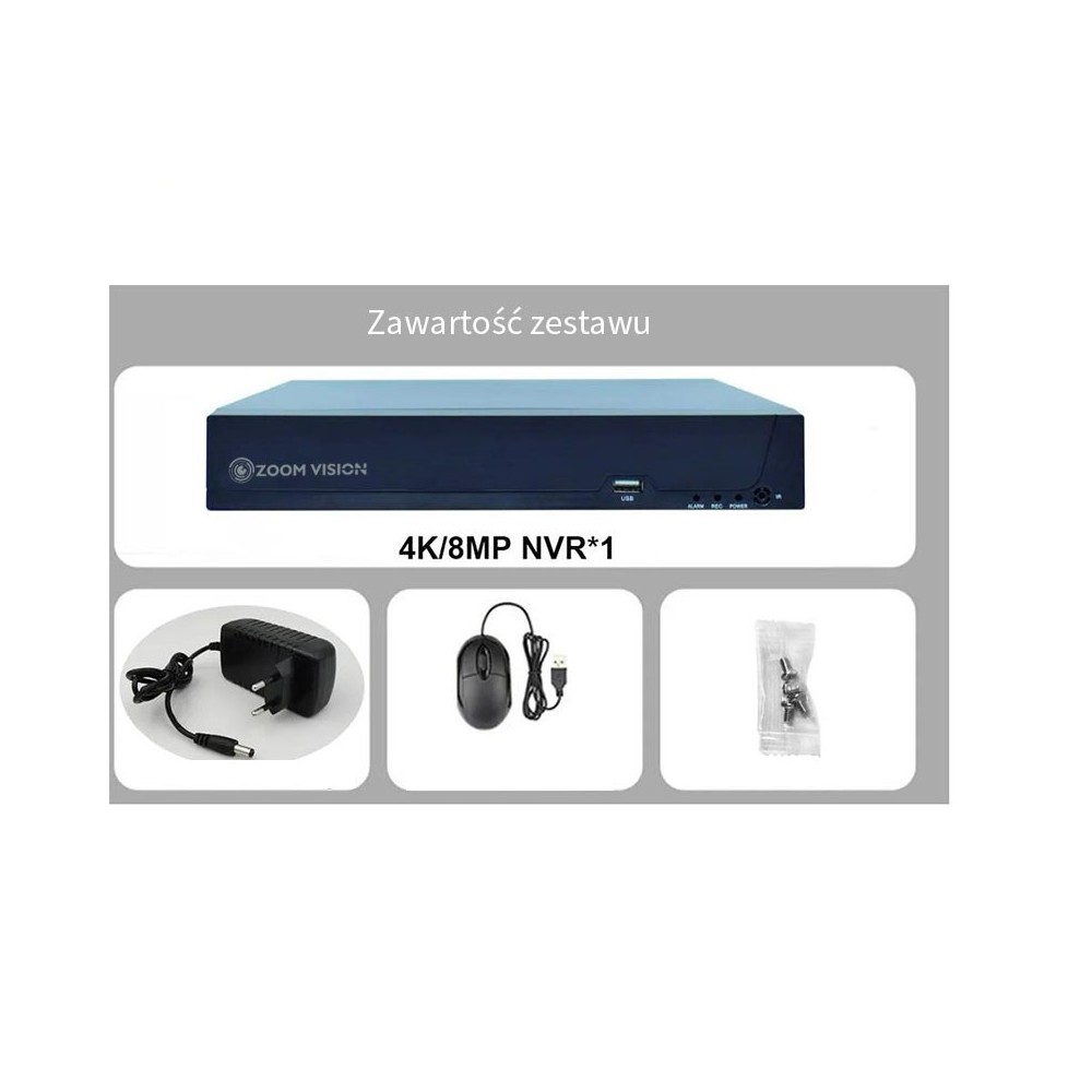 ZV-7864E Rejestrator NVR 10 kanałowy 4k