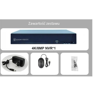 ZV-7865E Rejestrator NVR 16 kanałowy 4k