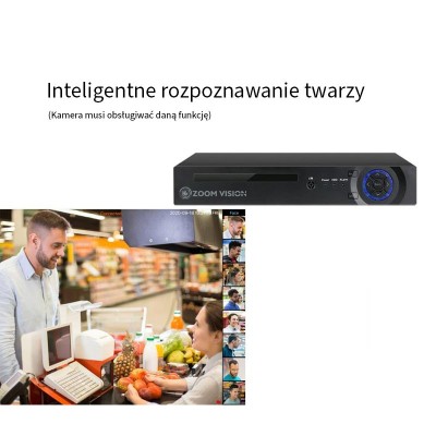 ZV-7867E  Rejestrator H.265 4K 8MP 36 kanałowy NVR 2xHDD