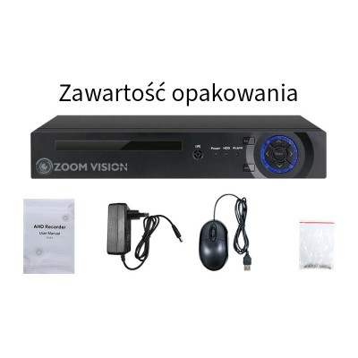 ZV-7867E  Rejestrator H.265 4K 8MP 36 kanałowy NVR 2xHDD