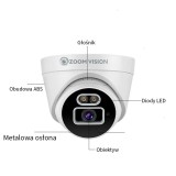 ZV-6966WX HD H.265 4MP kolorowa kamera IP POE
