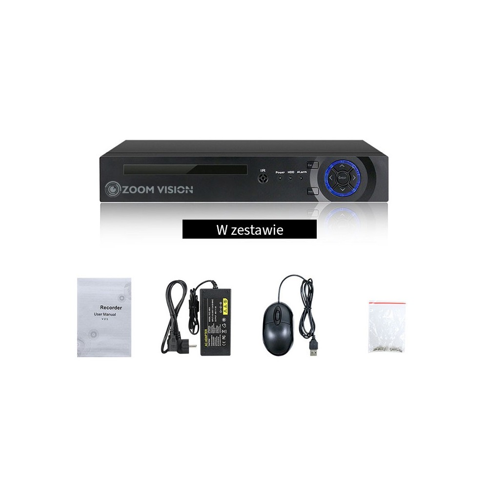 ZV-NPKITF04 4kanałowy 4MP 8MP POE Zestaw do monitoringu z kamerami tubowymi