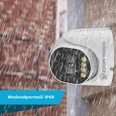 ZV-NPKITF04MWCE 4CHS 4.0MP Dual light (IR&White) zestaw do monitoringu z kamerami kopułowymi