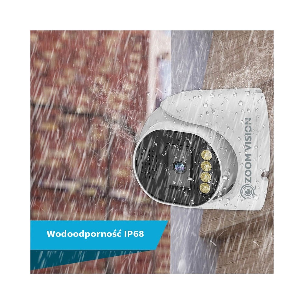 ZV-NPKITF04MWCE 4CHS 4.0MP Dual light (IR&White) zestaw do monitoringu z kamerami kopułowymi